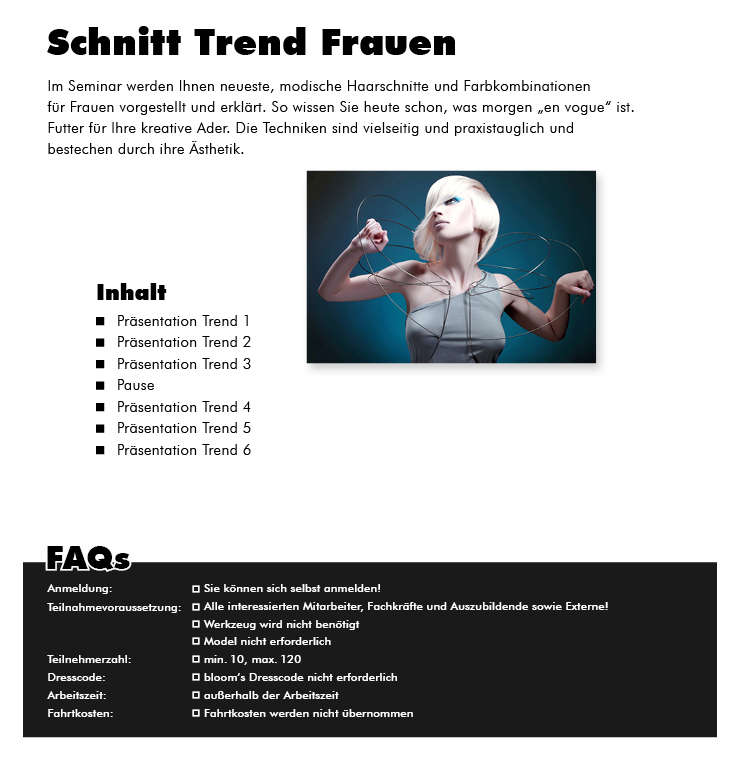 Schnitt Trend Frauen